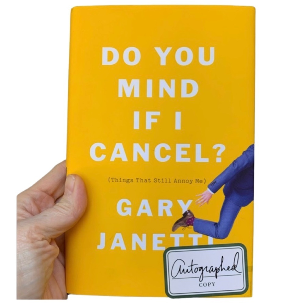 HP🎉GARY JANETTI Signed Hardcover Book “Do You Mind If I Cancel” Memoir